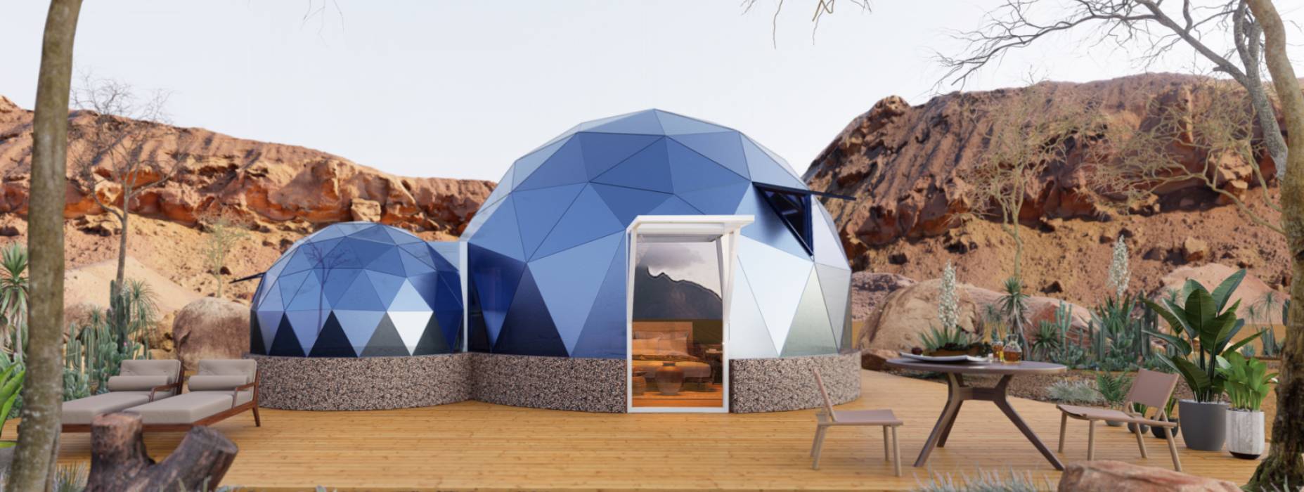 北林区球形智能光伏玻璃星空房